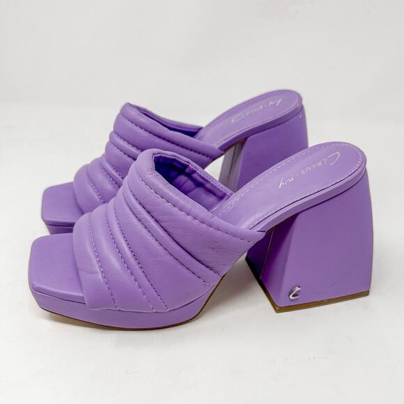 NEW Circus by Sam Edelman Marlie Purple Puffy Platform Mule Size 6.5 MSRP $79 - Picture 2 of 10